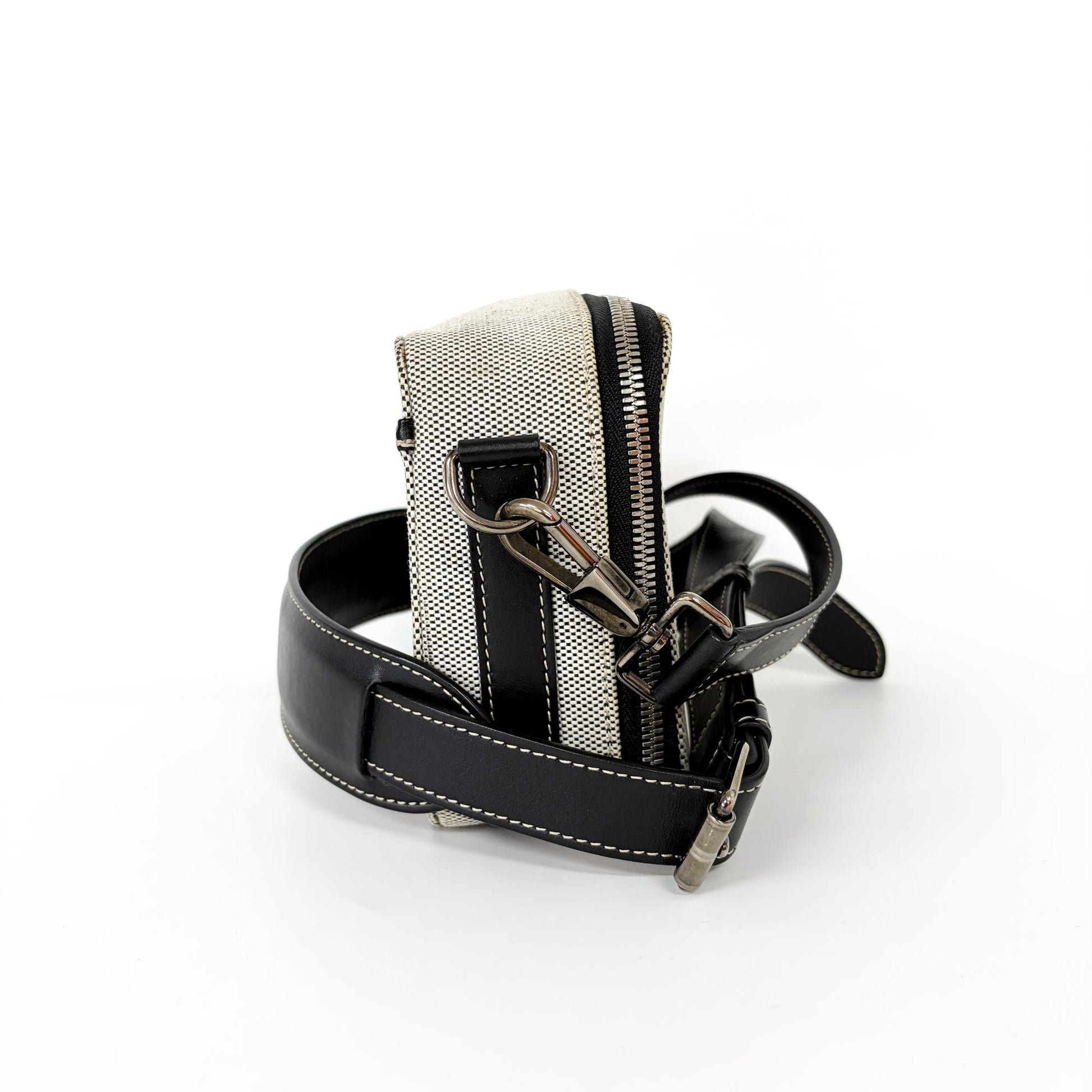Burberry Horseferry Bum Printed Canvas, Black, Canvas, Crossbody Bag