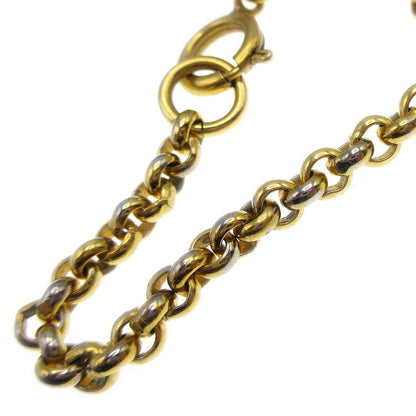 Chanel CC Heart Pendant Metal, Gold, Gold Plated, Necklace