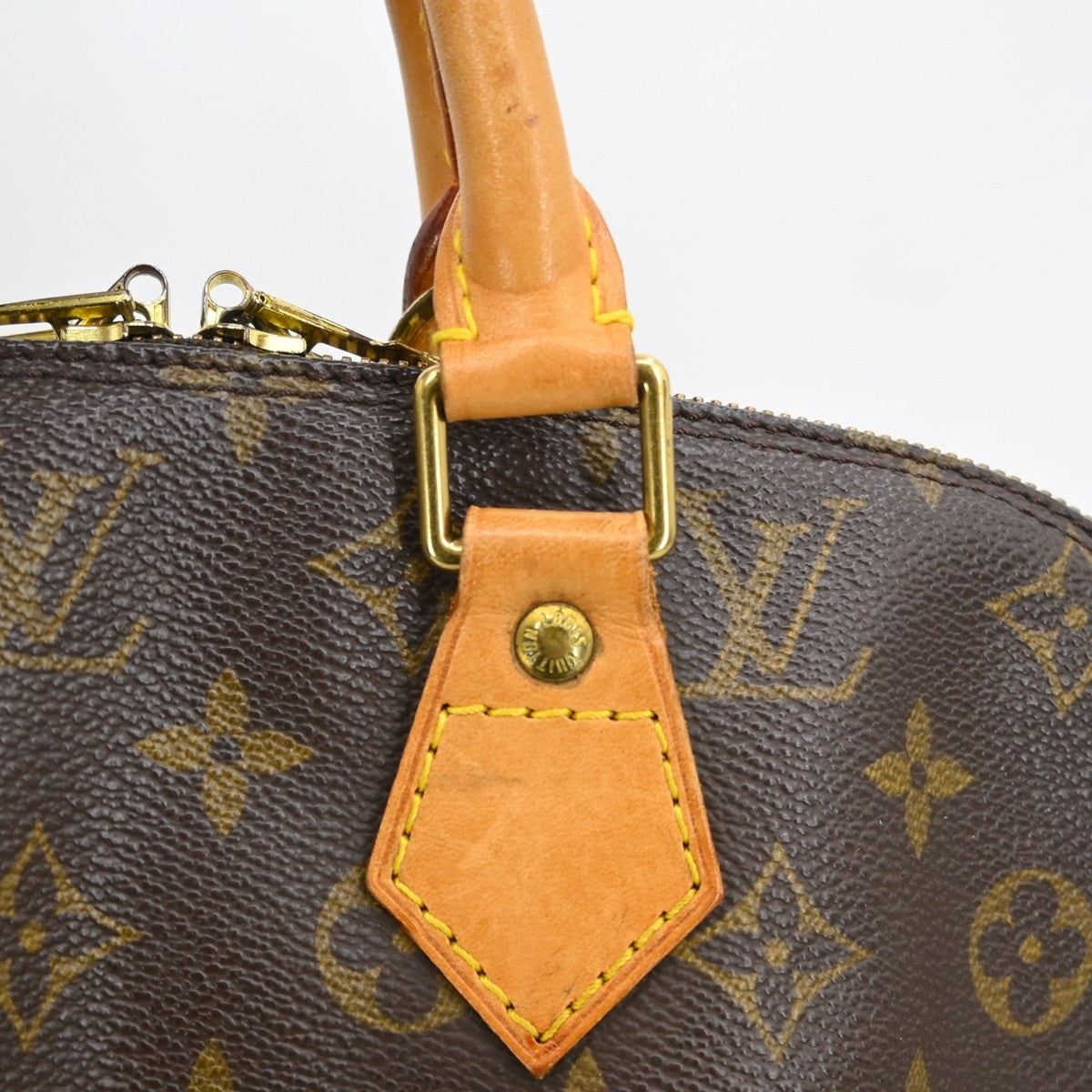 Louis Vuitton Alma Monogram, Brown, Canvas, Handbag