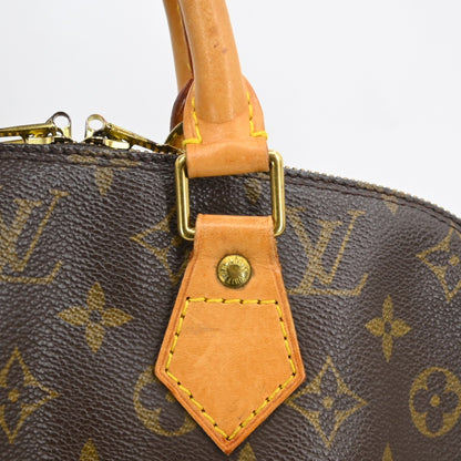 Louis Vuitton Alma Monogram, Brown, Canvas, Handbag