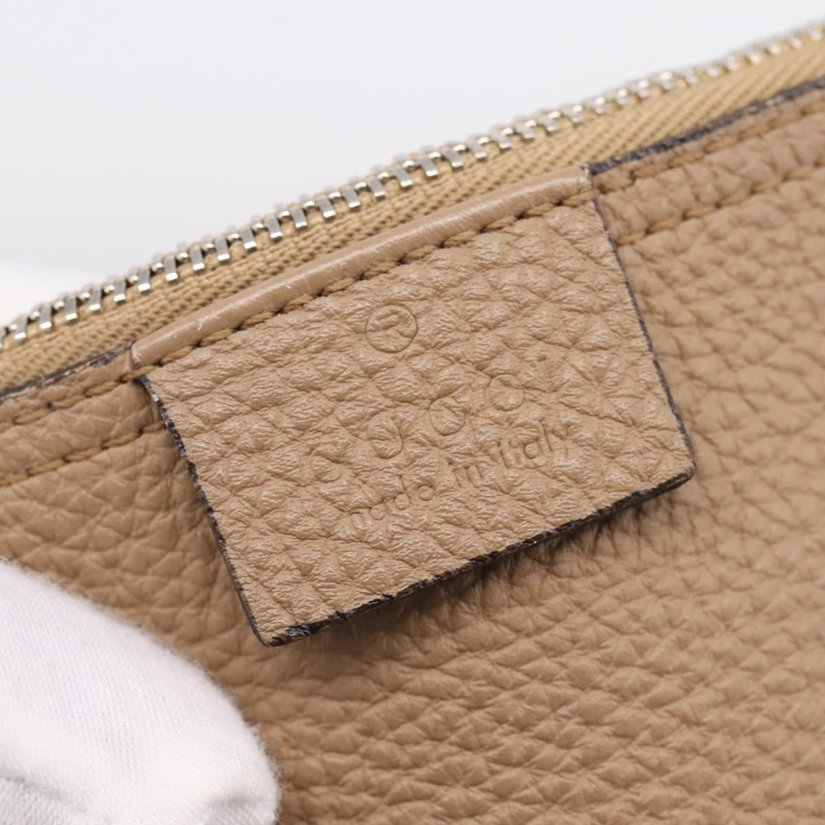 Gucci Jackie Soft Hobo Leather, Beige, Leather, Shoulder Bag