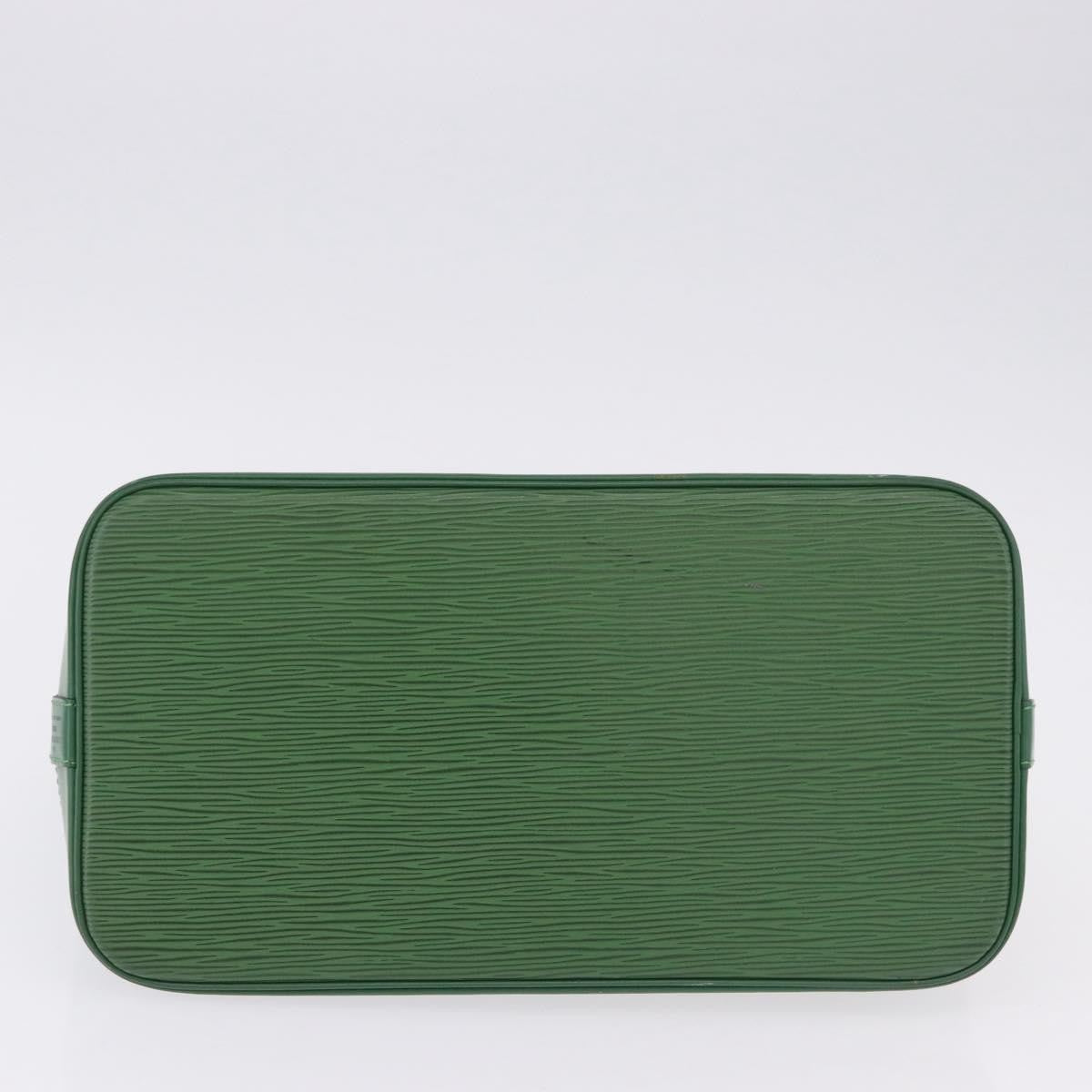 Louis Vuitton Alma Epi, Green, Leather, Handbag