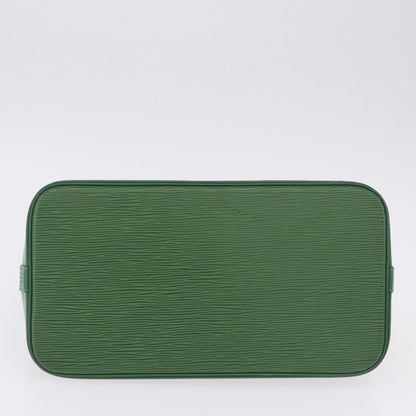 Louis Vuitton Alma Epi, Green, Leather, Handbag