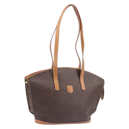 Celine Macadam Canvas and leather, Brown, Canvas, Tote Bag