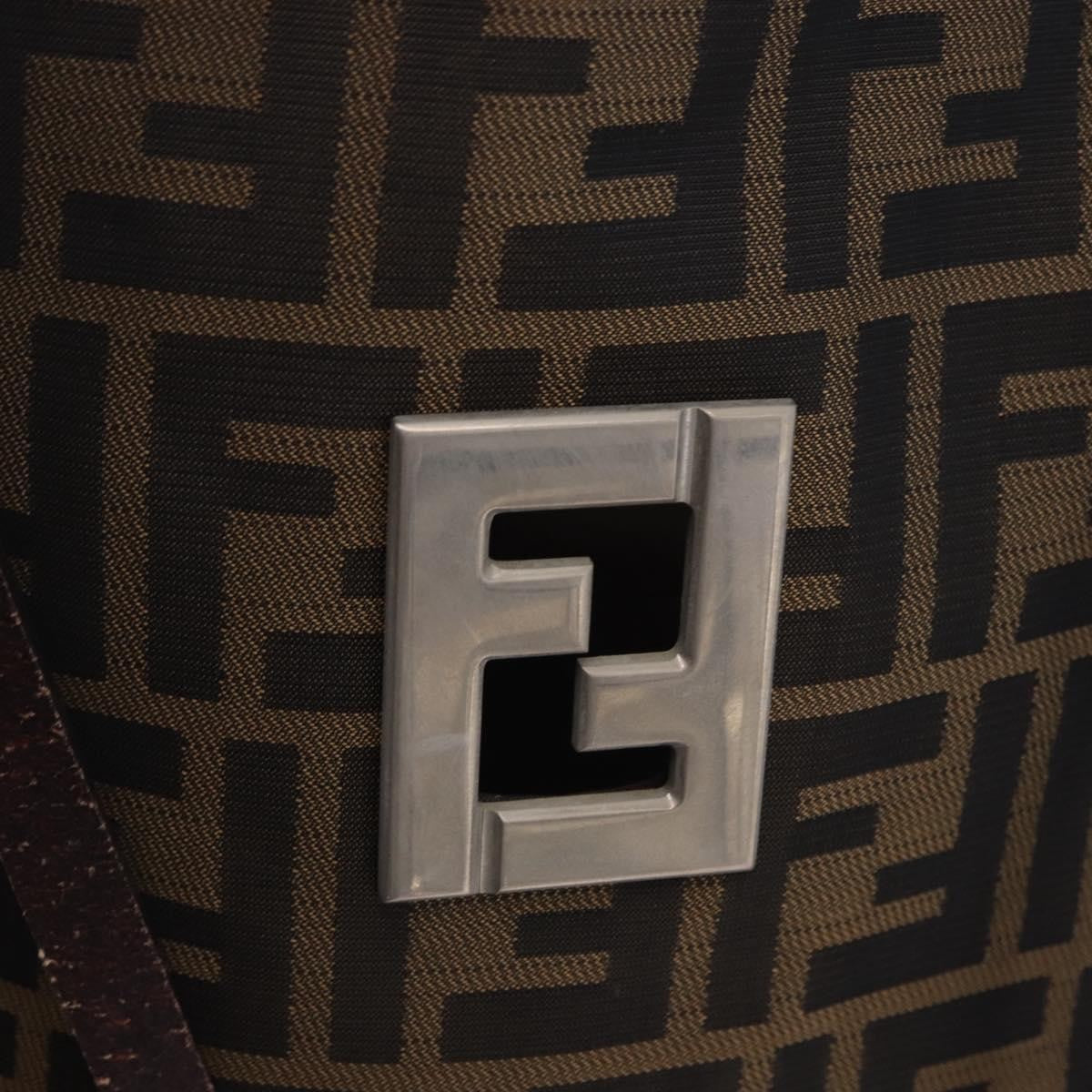 Fendi Zucca Canvas, Brown, Canvas, Tote Bag