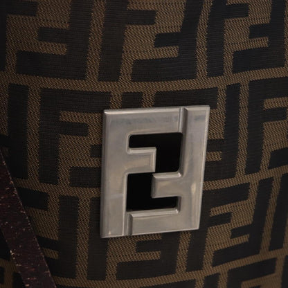Fendi Zucca Canvas, Brown, Canvas, Tote Bag