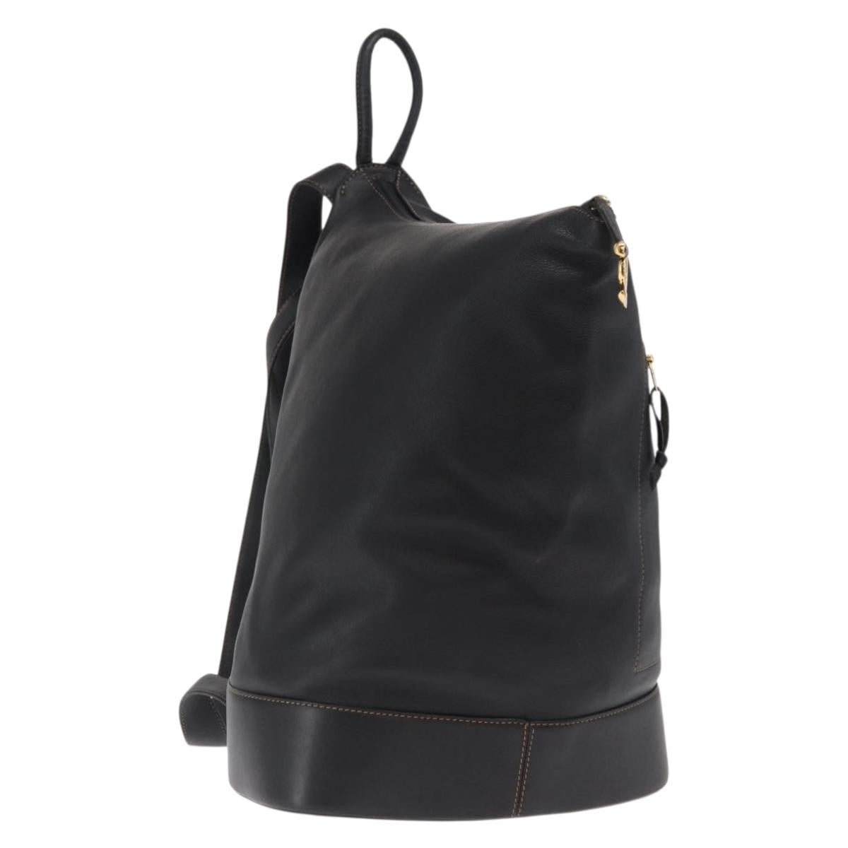 Loewe Anton Leather, Black, Leather, Backpack