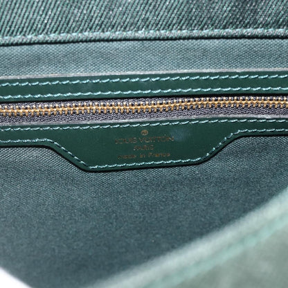 Louis Vuitton Cassiar Taiga Leather, Green, Leather, Backpack