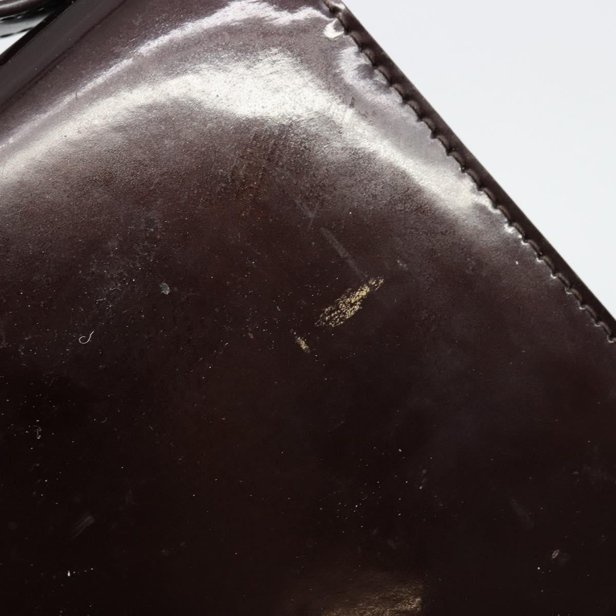 Louis Vuitton Monceau Vernis, Burgundy, Patent Leather, Handbag
