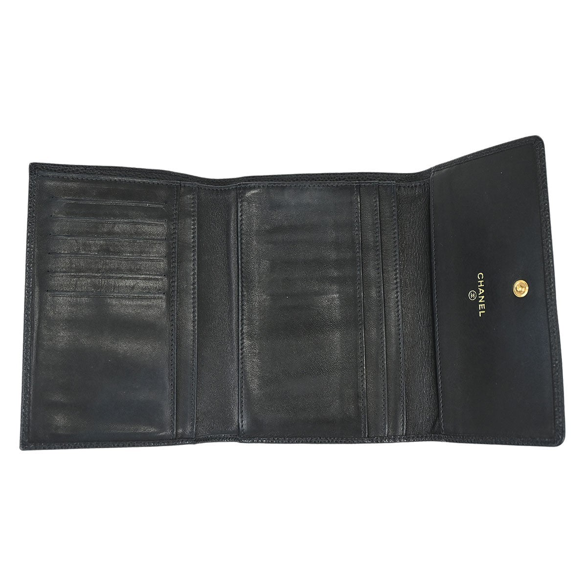 Chanel Timeless CC French Caviar, Black, Calfskin, Wallet
