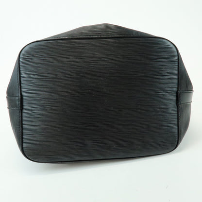 Louis Vuitton Petit Noe Epi Leather, Black, Leather, Handbag