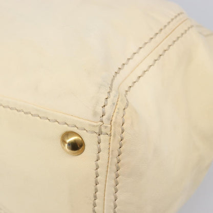 Miu Miu Beau Top Handle Leather, Beige, Leather, Handbag