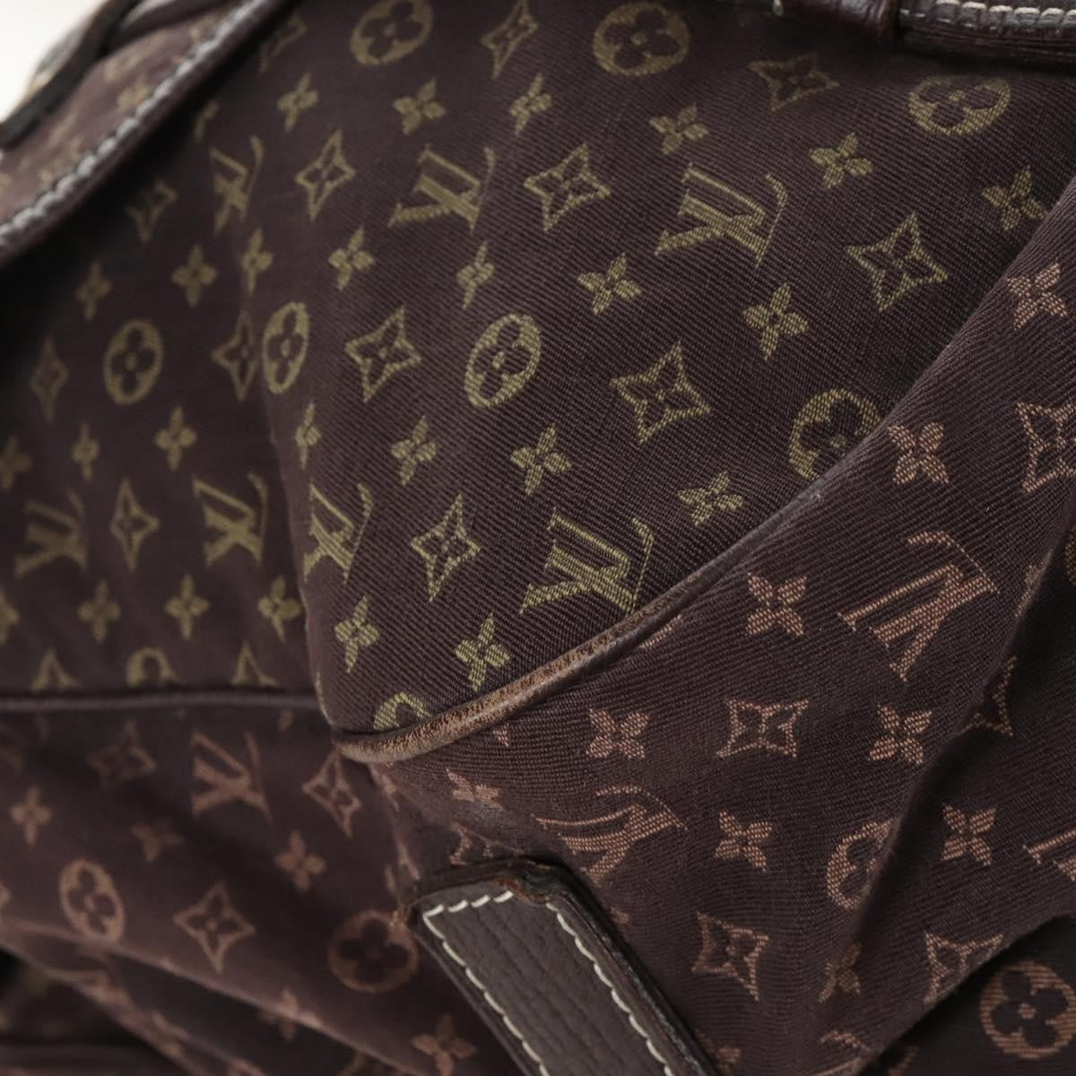 Louis Vuitton Saumur Mini Lin, Brown, Canvas, Shoulder Bag