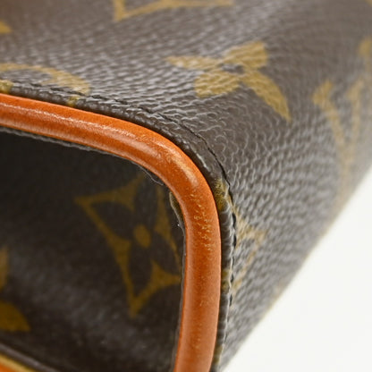 Louis Vuitton Florentine Canvas, Brown, Canvas, Clutch