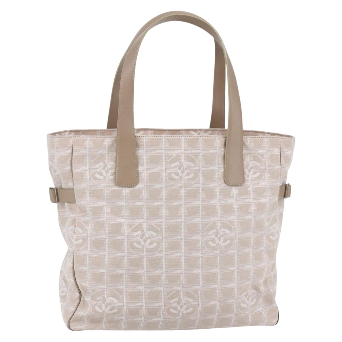 Chanel Travel Line Tote Nylon, Pink, Canvas, Tote bag