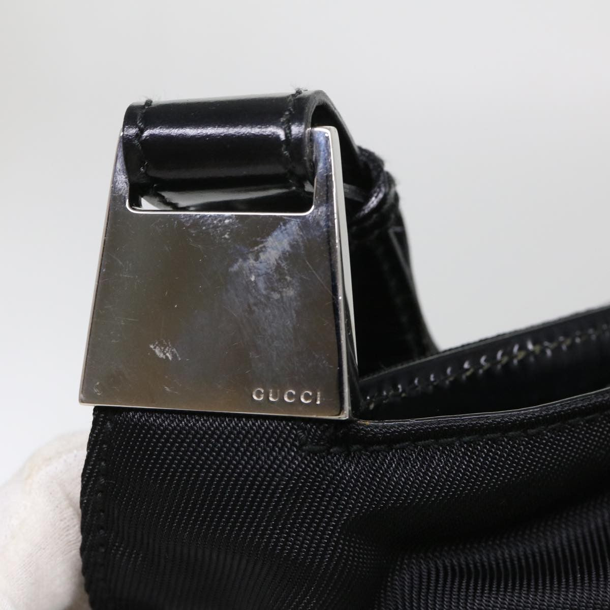 Gucci Boston Nylon, Black, Nylon, Travel Bag