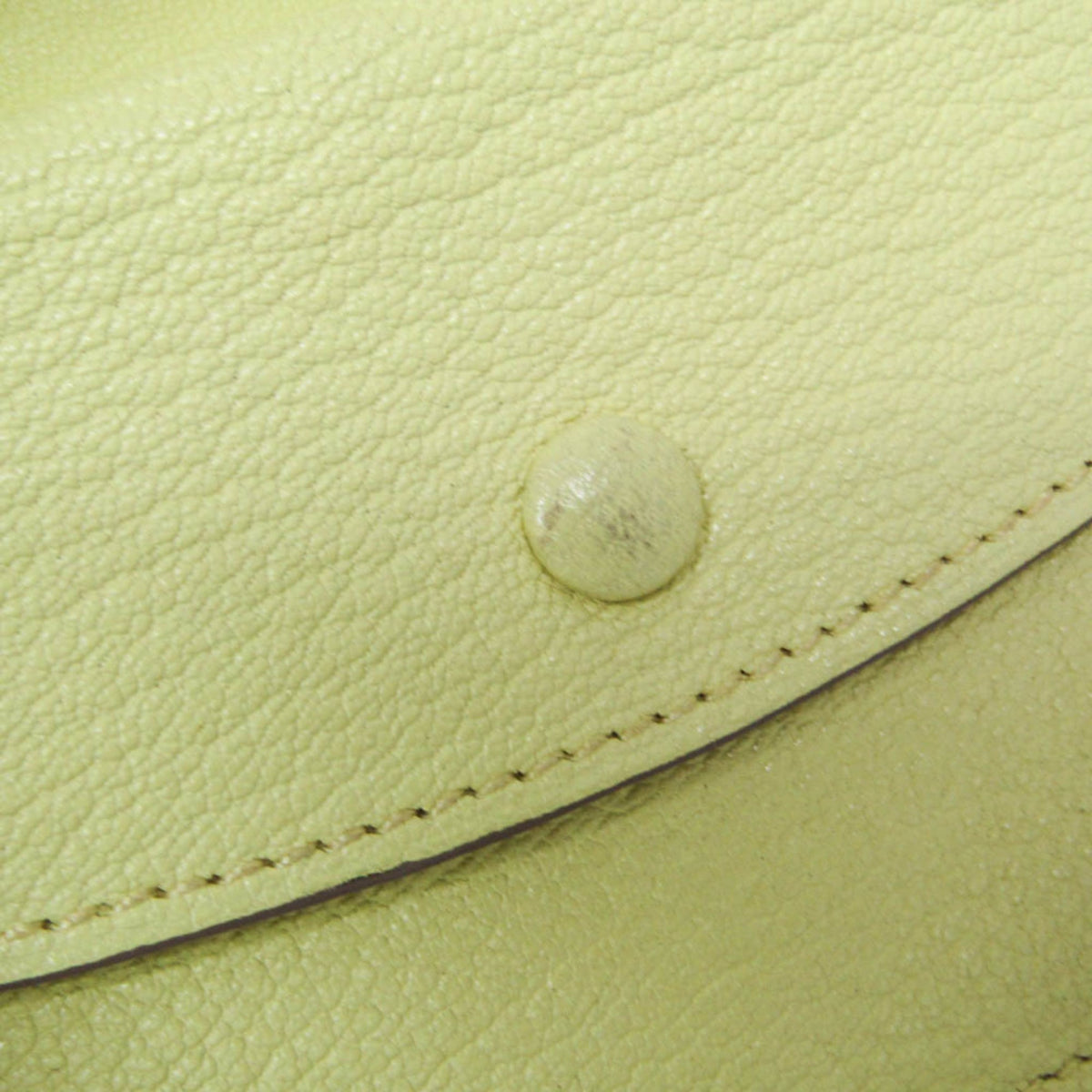 Hermes Bearn Chevre Mysore, Yellow, Leather, Wallet