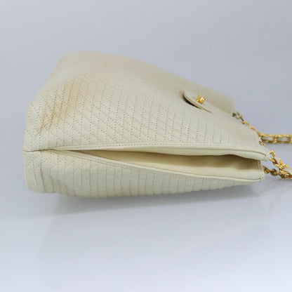 Bally Vintage Quilted Leather, Beige, Leather, Shoulder Bag