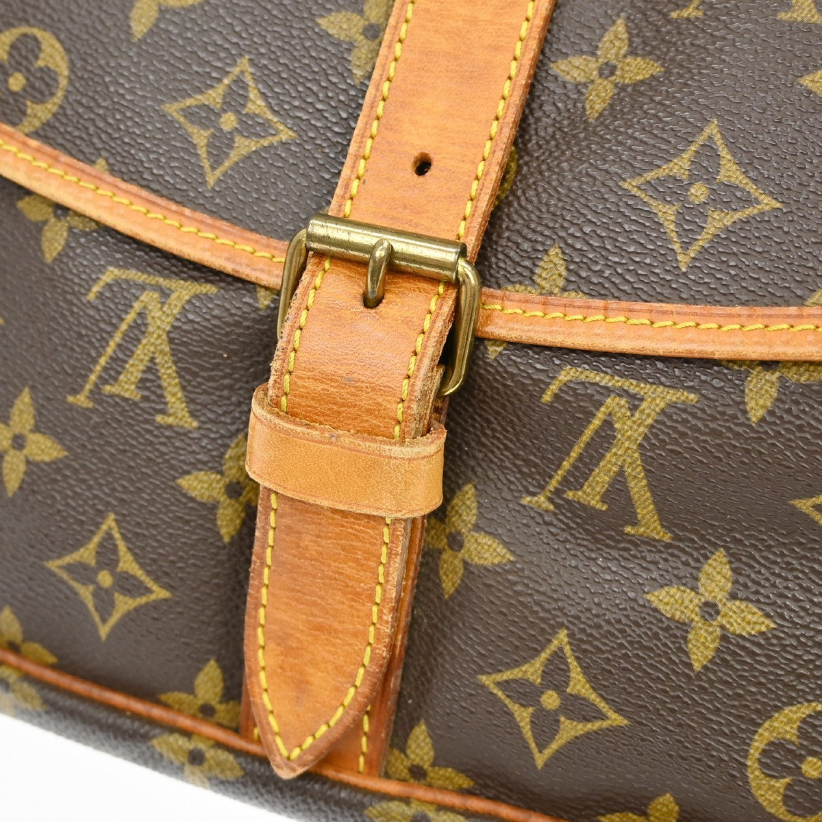 Louis Vuitton Saumur Monogram Canvas, Brown, Canvas, Shoulder Bag