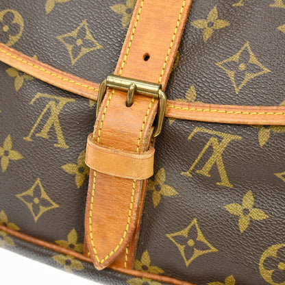 Louis Vuitton Saumur Monogram Canvas, Brown, Canvas, Shoulder Bag