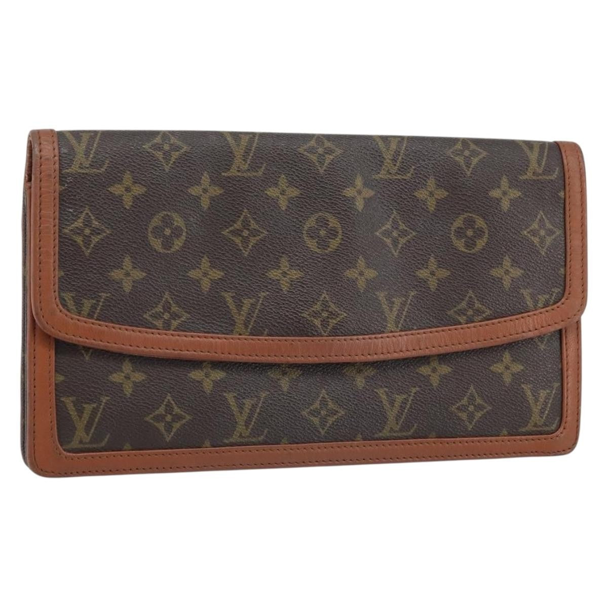 Louis Vuitton Dame Pochette Monogram Canvas, Brown, Canvas, Clutch