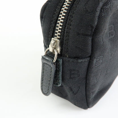 Bvlgari Pouch Canvas, Black, Canvas, Clutch