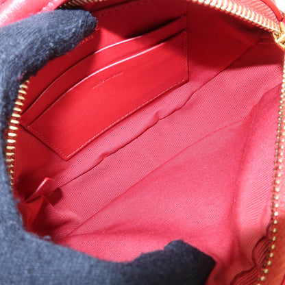 Celine C Charm Camera Quilted Leather, Red, Leather, Handbag