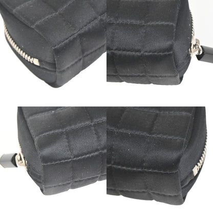 Chanel Chocolate Bar Clutch Nylon, Black, Nylon, Clutch