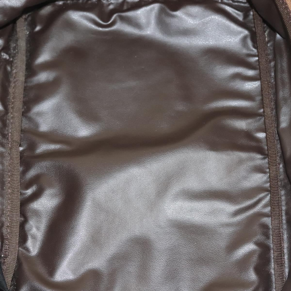 Celine Vintage Toiletry Macadam Coated Canvas, Beige, Canvas, Toiletry Case