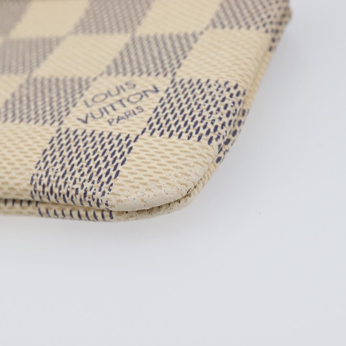 Louis Vuitton Pochette clés NM Damier Canvas, Beige, Canvas, Wallet