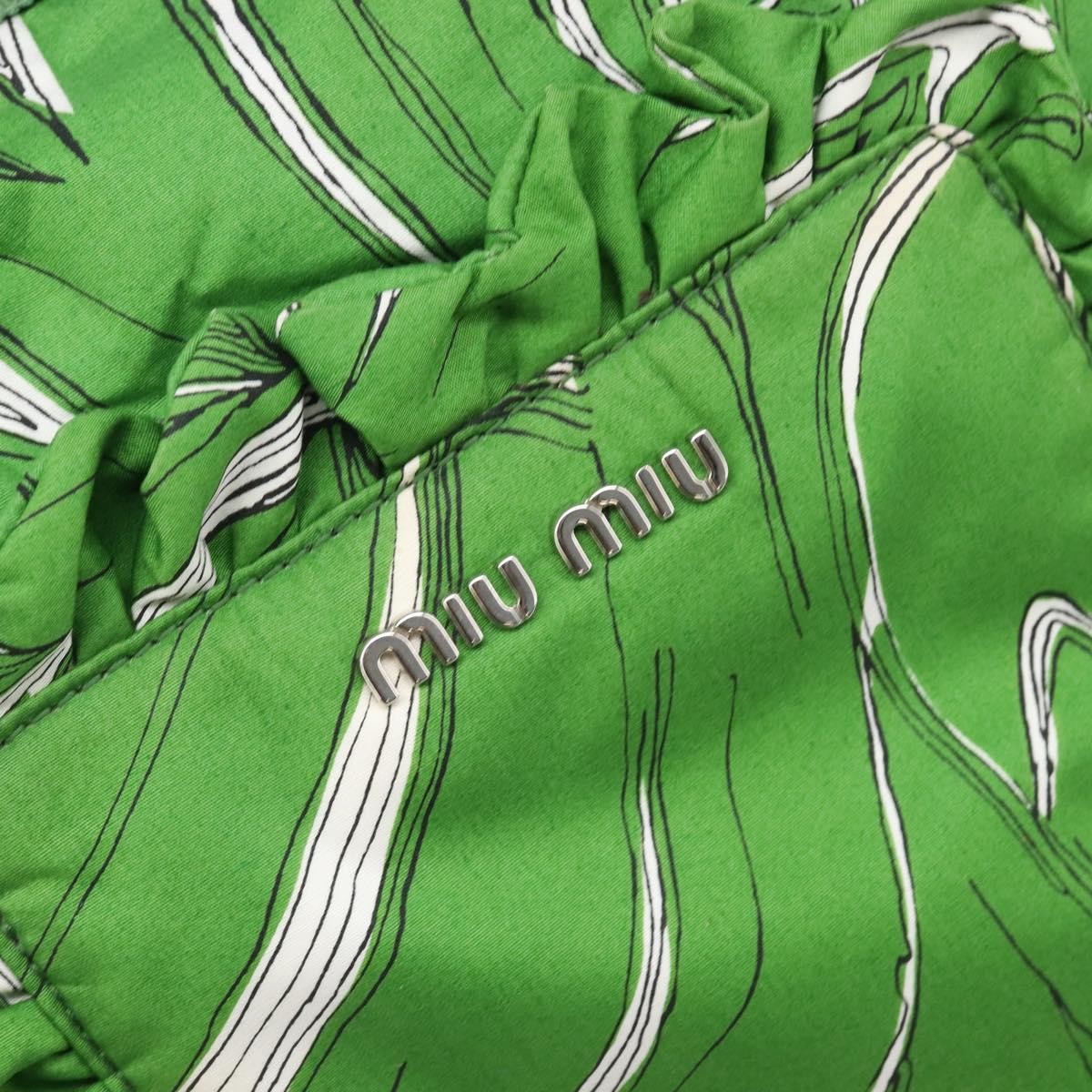 Miu Miu Vintage Nylon, Green, Nylon, Handbag