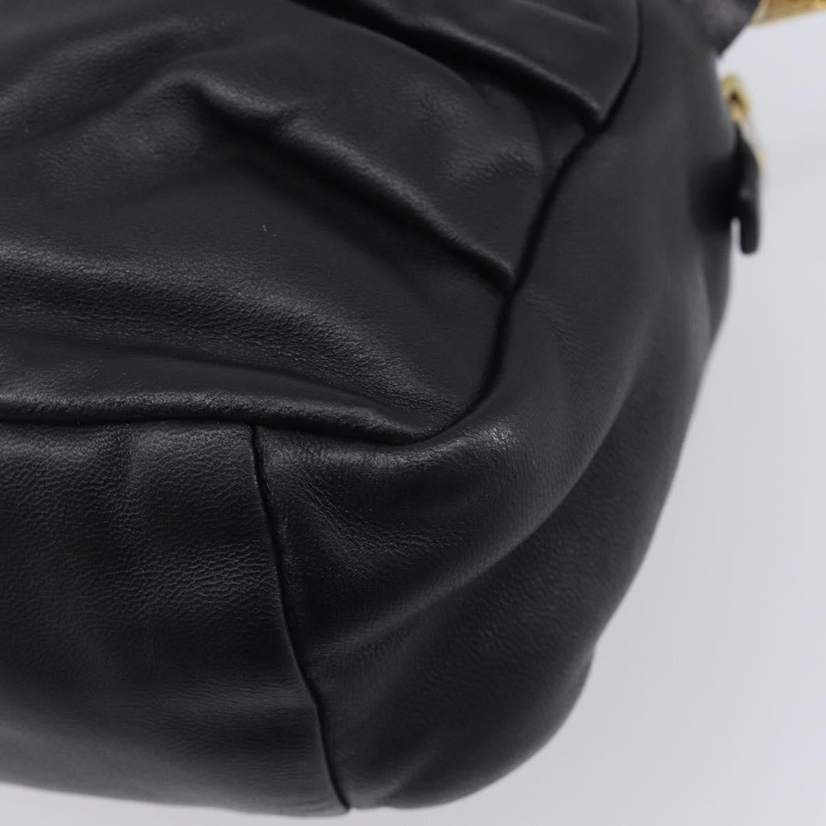 Miu Miu Shoulder Matelasse Leather, Black, Leather, Shoulder Bag