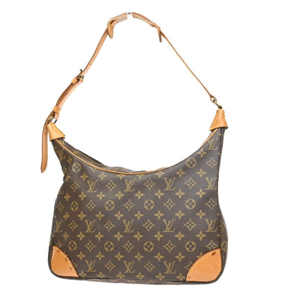 Louis Vuitton Boulogne Monogram Canvas, Brown, Canvas, Handbag