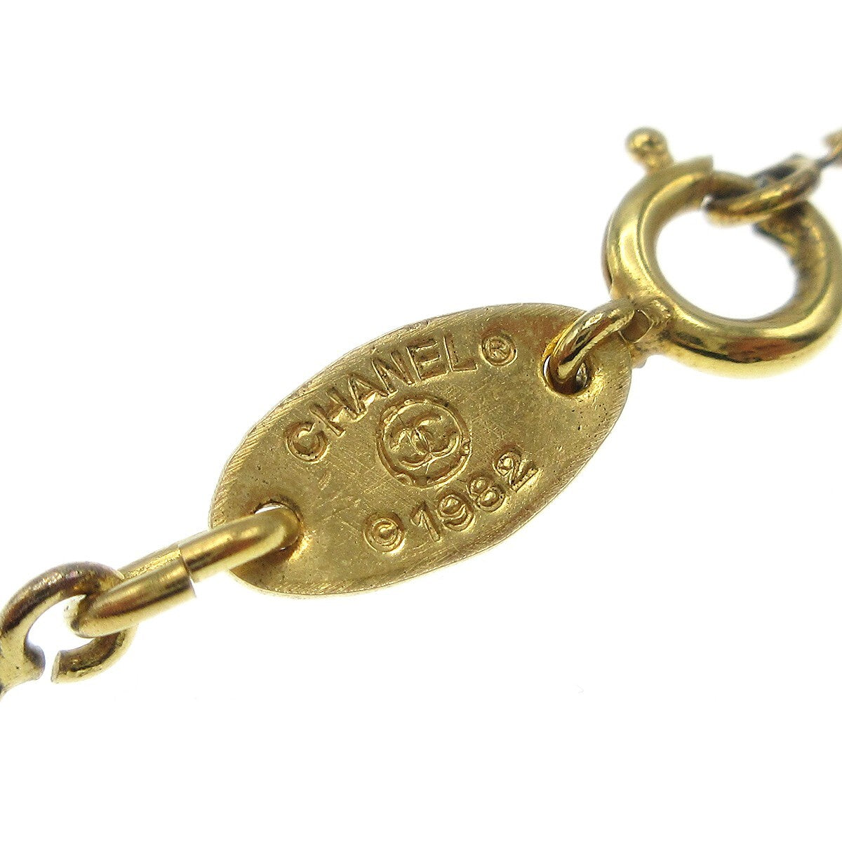 Chanel CC Pendant Metal, Gold, Gold Plated, Necklace
