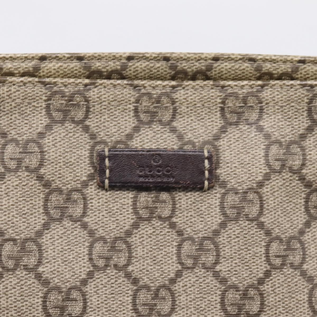 Gucci Zip Top Messenger GG Coated Canvas, Beige, Canvas, Handbag