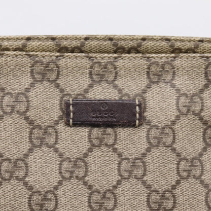 Gucci Zip Top Messenger GG Coated Canvas, Beige, Canvas, Handbag