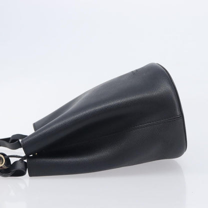 Burberry Lorne Bucket Leather, Black, Leather, Handbag