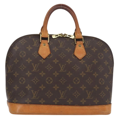 Louis Vuitton Alma Handbag Monogram Canvas, BROWN, CANVAS, Handbag