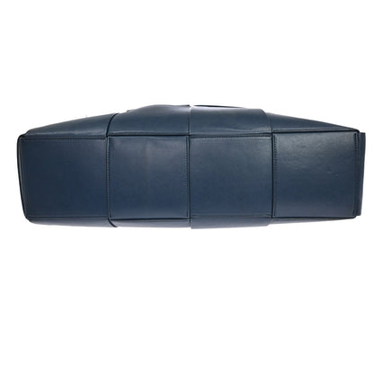 Bottega Veneta Arco Tote Maxi Intrecciato Leather, Navy, Leather, Tote Bag