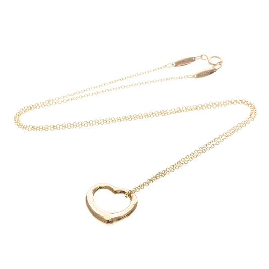 Tiffany & Co. Elsa Peretti Open Heart Pendant 18K Rose Gold, Pink, Pink Gold, Necklace