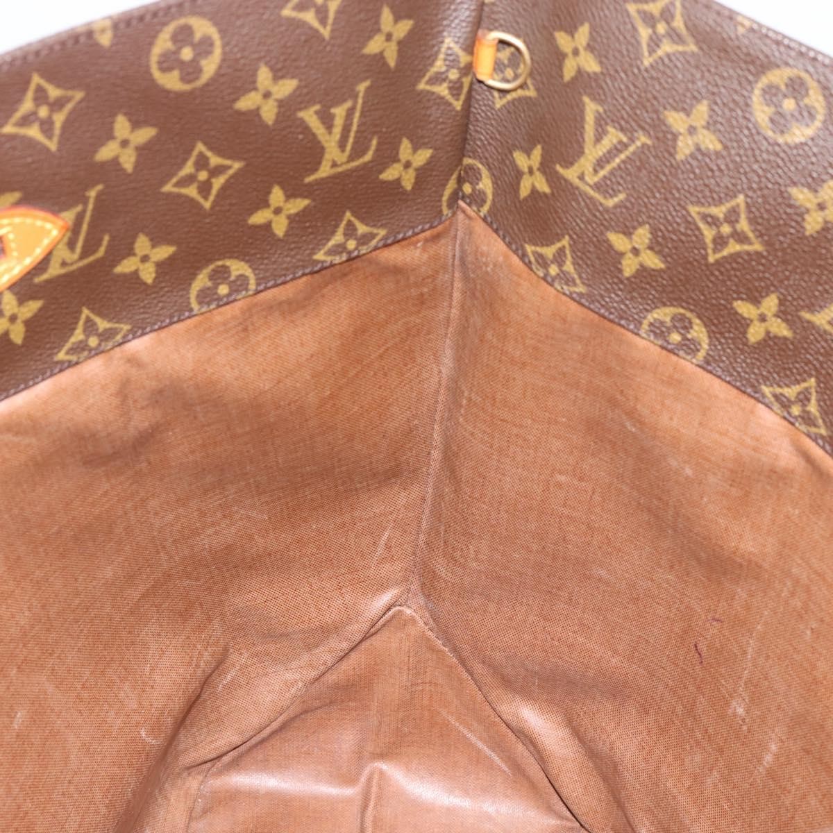 Louis Vuitton Shopping Sac Monogram Canvas, Brown, Canvas, Handbag