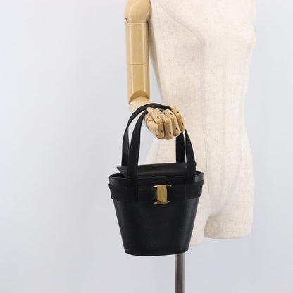 Salvatore Ferragamo Vara Bow Leather, Black, Leather, Crossbody Bag