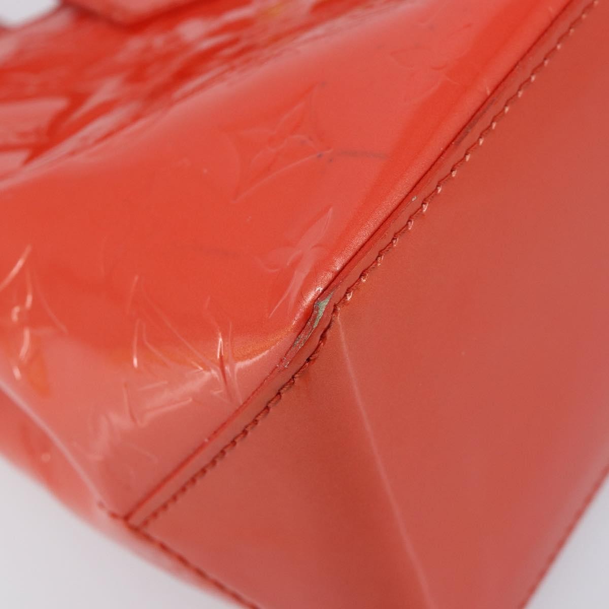 Louis Vuitton Wilshire Monogram Vernis, Orange, Patent Leather, Handbag
