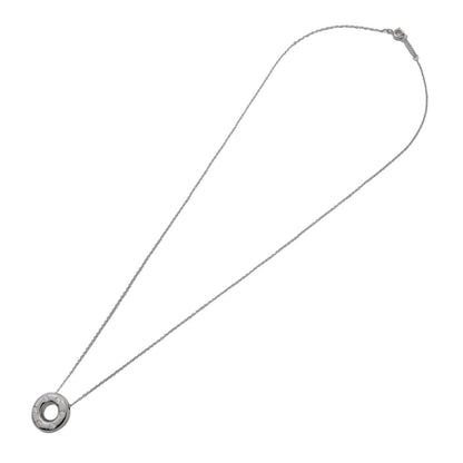 Tiffany & Co. Etoile Circle Donut Pendant Platinum with Diamonds, Silver, Platinum, Necklace
