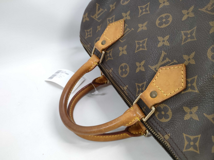 Louis Vuitton Speedy Handbag Monogram Canvas, BROWN, CANVAS, Handbag