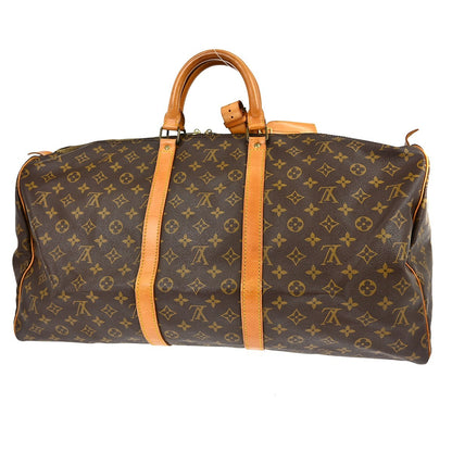 Louis Vuitton Keepall Monogram, Brown, Canvas, Travel Bag