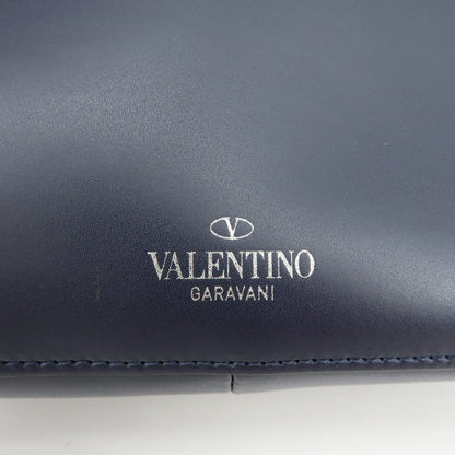 Valentino Garavani VLTN Hobo Printed Leather, Navy, Leather, Shoulder Bag