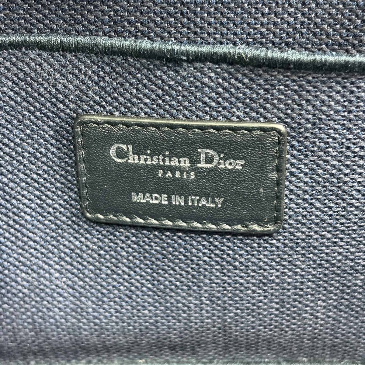 Christian Dior DiorTravel Vanity Case Oblique Canvas, Navy, Canvas, Handbag