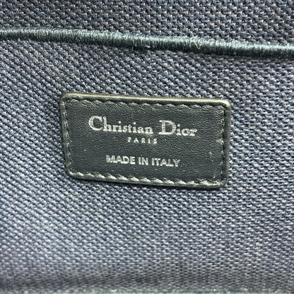 Christian Dior DiorTravel Vanity Case Oblique Canvas, Navy, Canvas, Handbag