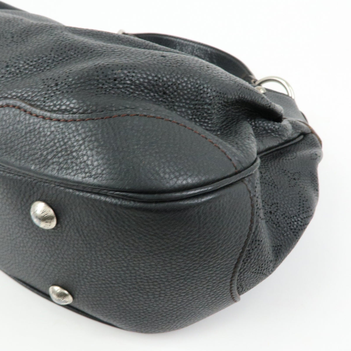Louis Vuitton Solar Mahina Leather, Black, Leather, Handbag